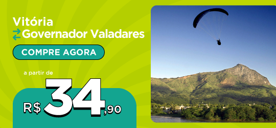 Passagens de ônibus de Vitoria para Governador Valadares a partir de R$34,90