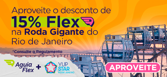 Águia Flex + Yup Star: viaje para o Rio de Janeiro e ganhe 15% OFF para curtir a roda gigante
