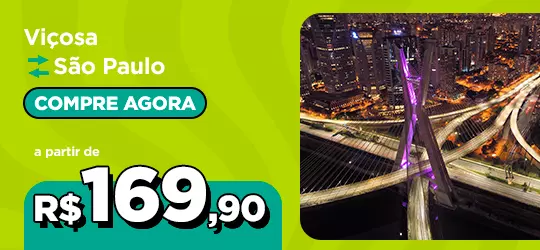 Passagens de onibus de Viçosa - MG para São Paulo - SP a partir de R$ 169,90 compre agora 