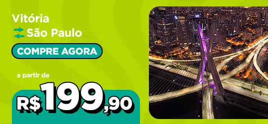 Passagens de onibus de Vitória para São Paulo a partir de R$ 199,90 compre agora 