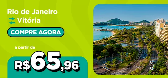 Passagens de onibus de Rio de Janeiro para Vitória a partir de R$65,96, clique para comprar agora!