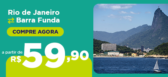 Passagens de onibus de Rio de Janeiro Para São Paulo Barra Funda a partir de R$59,90