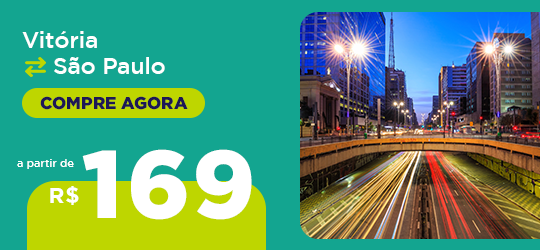 Passagens de onibus de Vitória para São Paulo a partir de R$ 169,00 compre agora 