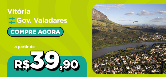 Passagens de ônibus de Vitoria para Governador Valadares a partir de R$39,90